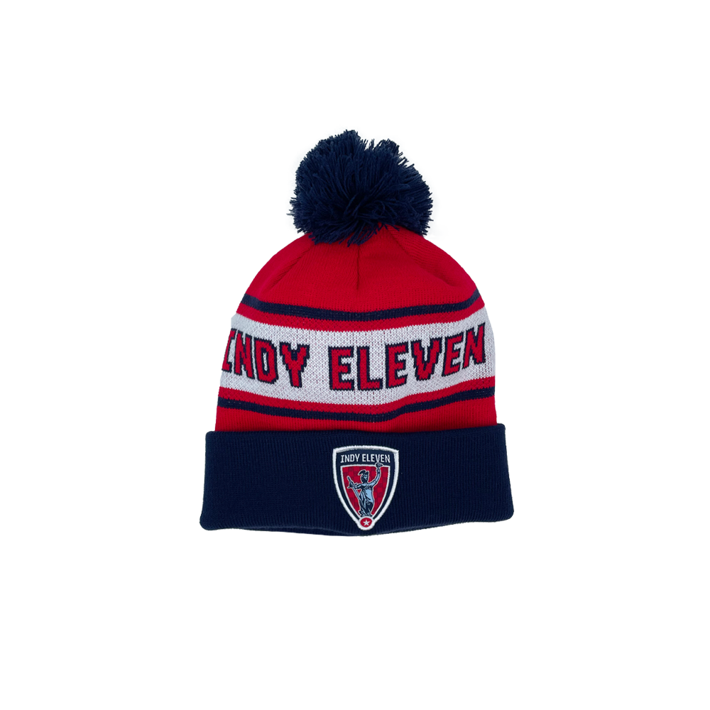 Indy Eleven Striped Red Knit Beanie