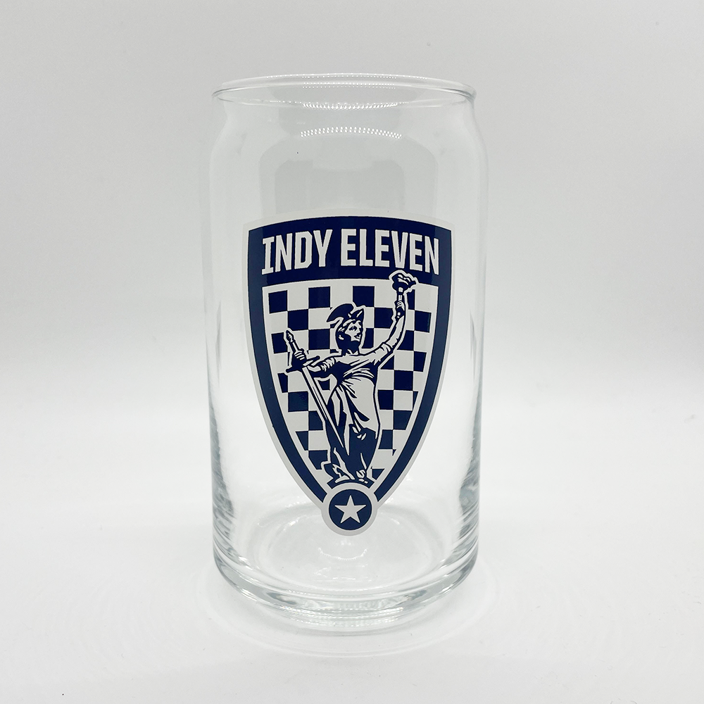 Indy Eleven Crest Glass