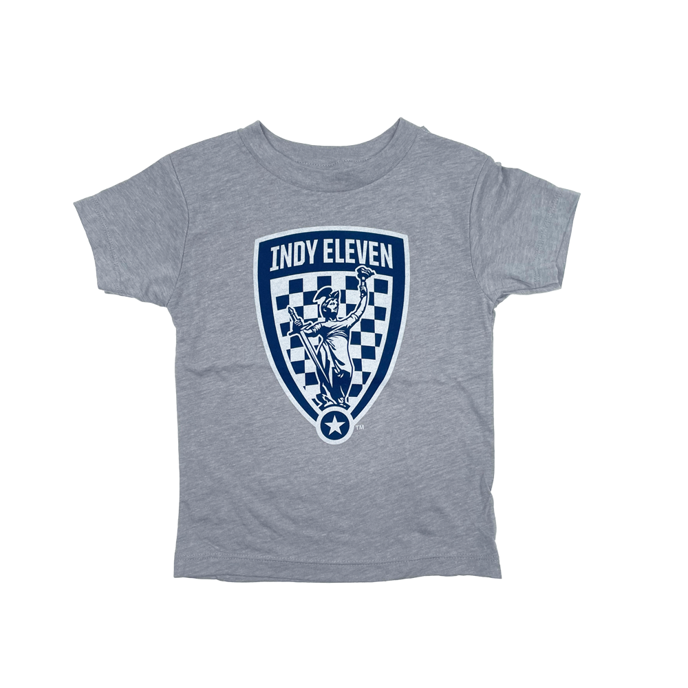 Indy Eleven Crest Youth Heather Grey