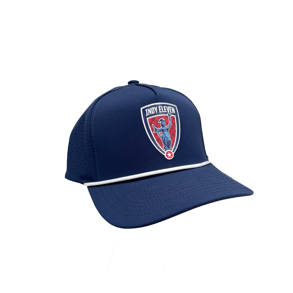 Indy Eleven Crest Perforated Rope Hat