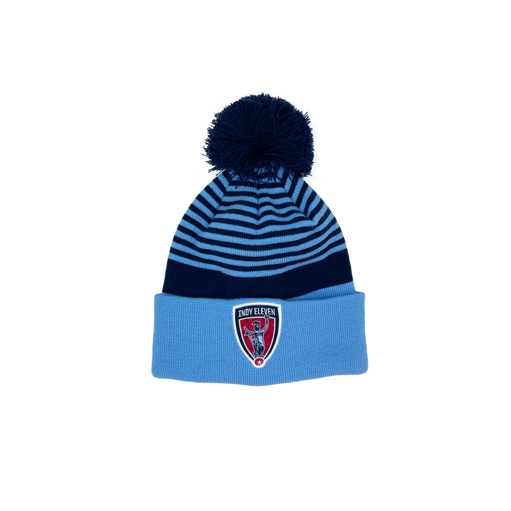 Indy Eleven Striped Blue Knit Beanie