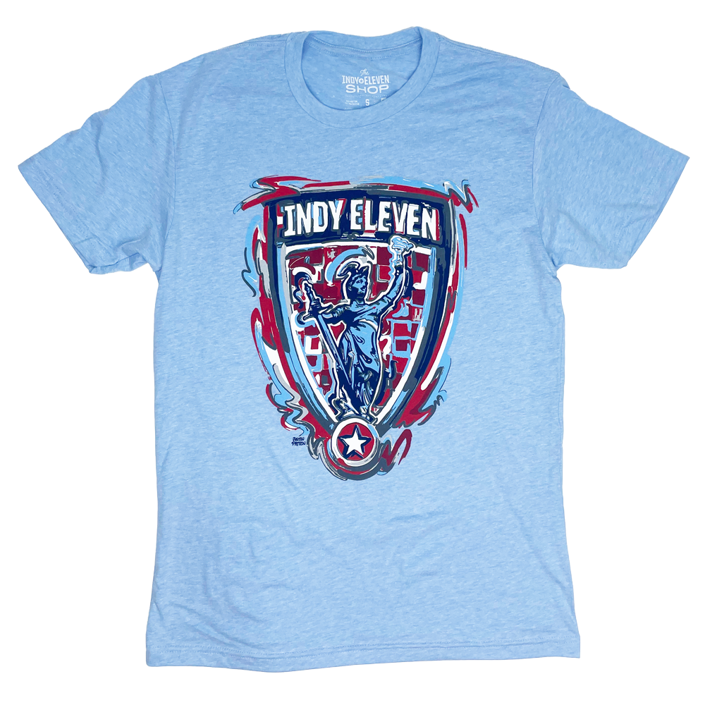 Indy Eleven Blue Storm Striker Crest T