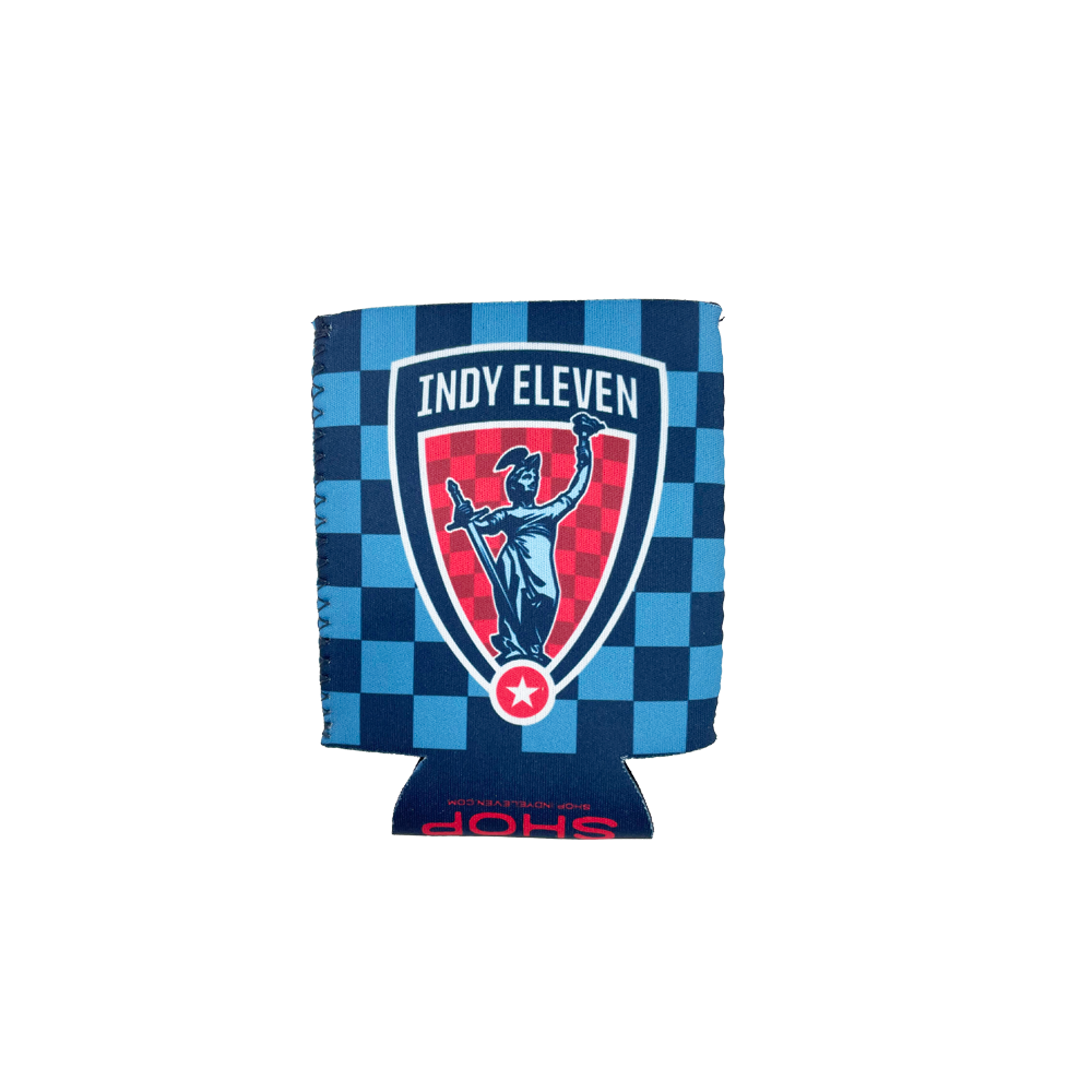 Indy Eleven Checkered Koozie