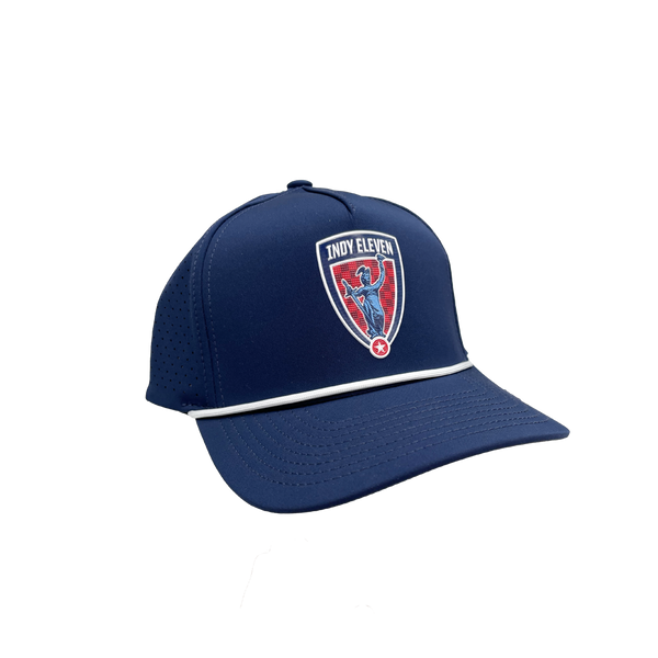 Indy Eleven Crest Perforated Rope Hat